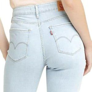 Levi's 311 Women's Light Wash High-Rise Skinny Ankle Jeans Distressed High Rise